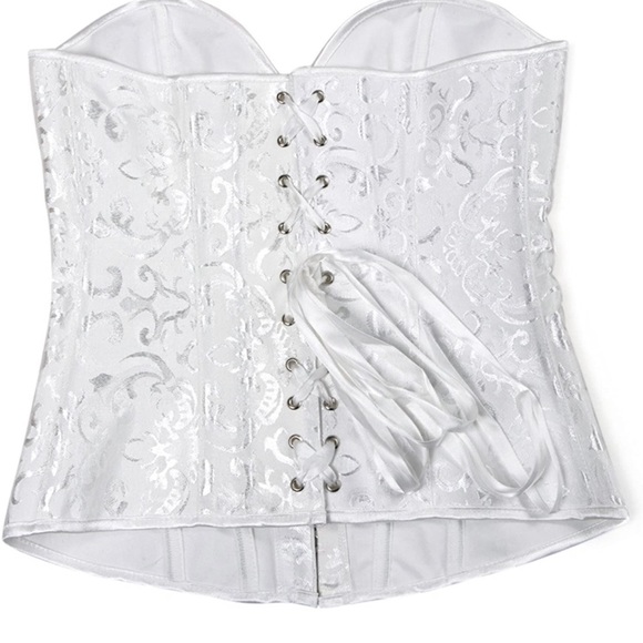 Sexy white lace up bridal corset size small brand new - Picture 3 of 4